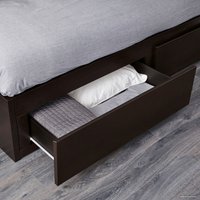 Кровать Ikea Флекке 200x80 (черно-коричневый) 504.901.43