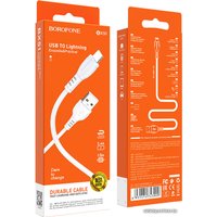 Кабель Borofone BX51 USB Type-A - Lightning (1 м, белый)