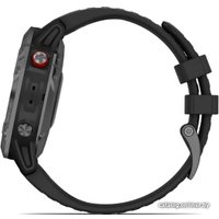 Умные часы Garmin Fenix 6 Pro Solar (серый шифер, силикон)