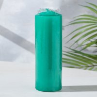 Свеча Дарим Красиво Цилиндр 1245104 (зеленый)