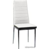 Стул Mio Tesoro Джия DC-060 (белый с черной вставкой/хром)