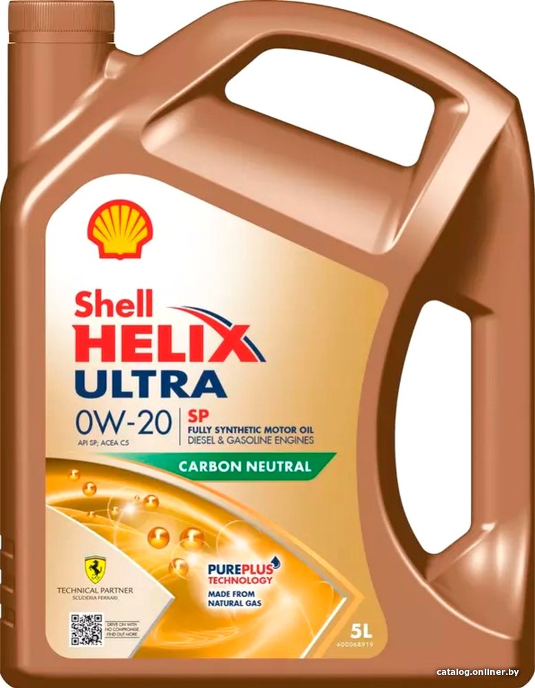 Моторное масло Shell Helix Ultra SP 0W-20 5л