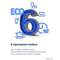 Настольная посудомоечная машина MAUNFELD MLP 06S