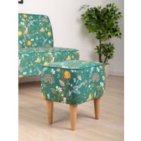 Пуф MONOFIX Одос Принт пуф (лимон зеленый/микровелюр)