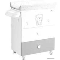 Детский комод CAM Cassettiera Orso Тедди G262-C247 (белый/серый)