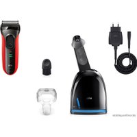 Электробритва Braun Series 3 3050cc (красный)