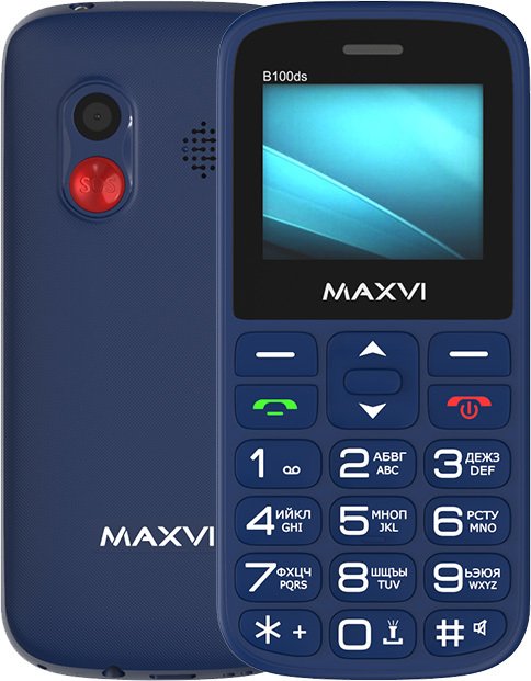 

Телефон Maxvi B100ds (синий)