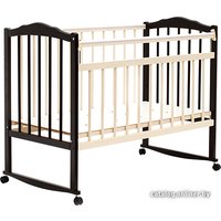 Классическая детская кроватка Bambini М.01.10.09 (темный орех/слоновая кость)