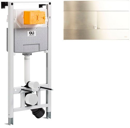 

Инсталляция для унитаза OLI 885052+888561 (белое золото)