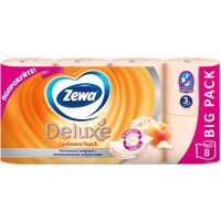 Туалетная бумага Zewa Deluxe Персик 3 слоя (8 рулонов) в Гомеле