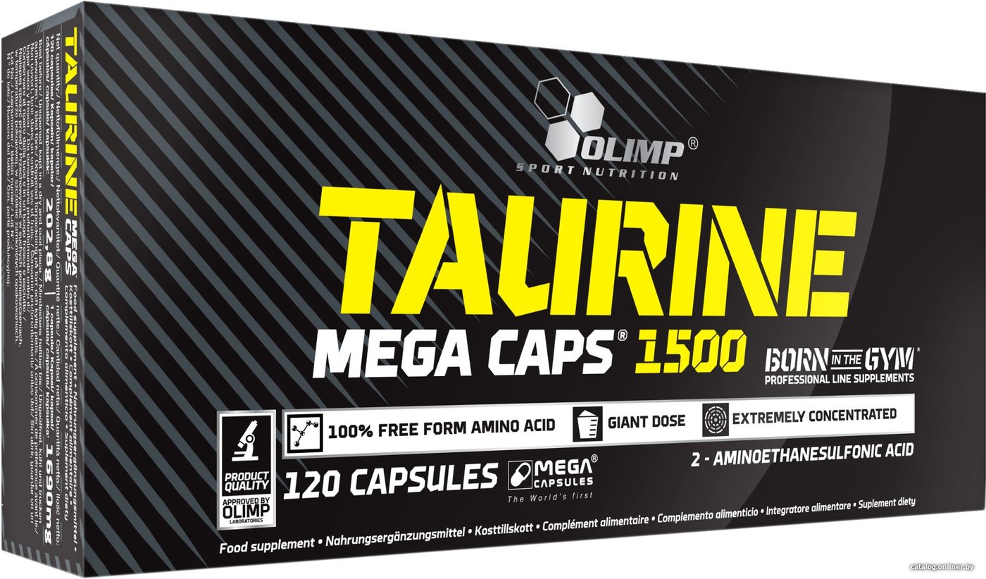 Таурин Olimp Taurine Mega Caps 1500 (120 капсул)
