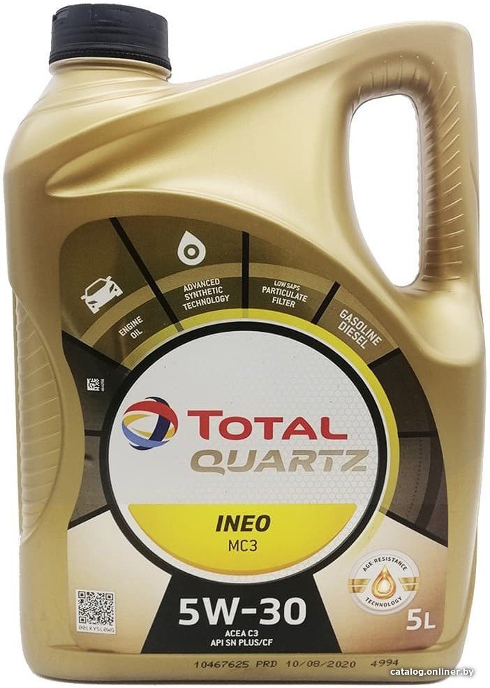 Моторное масло Total Quartz Ineo MC3 5W-30 5л
