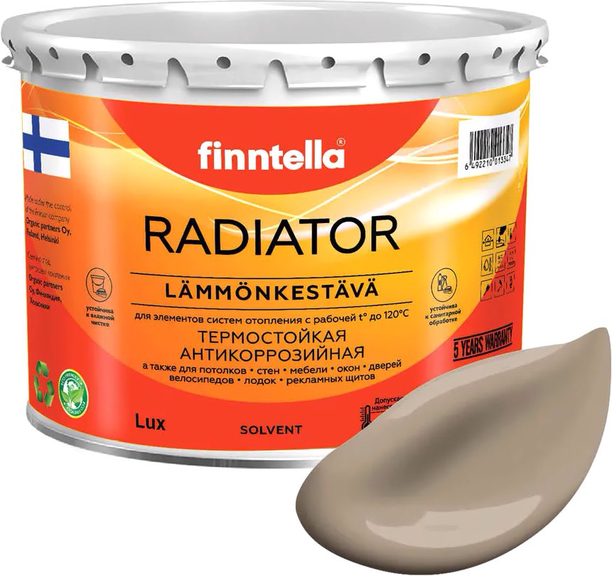 

Краска Finntella Radiator Pehmea F-19-1-3-FL095 2.7 л (светло-коричневый)