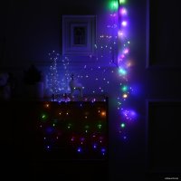 Светодиодная гирлянда Luazon Конский хвост 10 нитей по 2 м 5206132 (мульти)