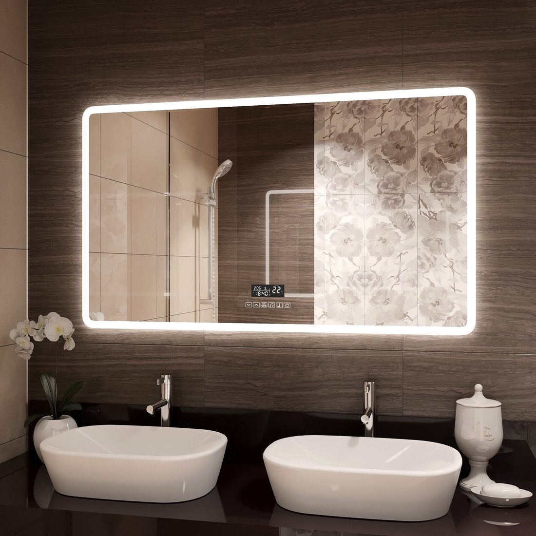 

Континент Зеркало Demure Led 120x80 (линза, подогрев)