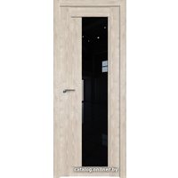 Межкомнатная дверь ProfilDoors 2.72XN L 60x200 (каштан светлый/стекло черный триплекс)