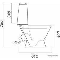 Унитаз Sanita Лада Эконом LDASACC01090111 в Солигорске
