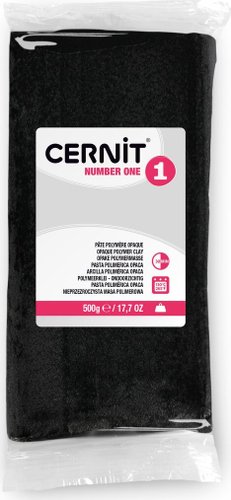Полимерная глина Cernit № 1 (500 г, черный)