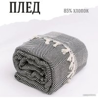 Плед Bambim Home 200х220 (черный)