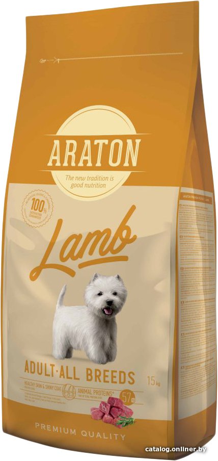 Сухой корм для собак Araton Adult Lamb 15 кг