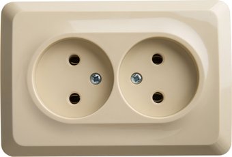 Розетка Systeme Electric Этюд PA16-105K (кремовый)