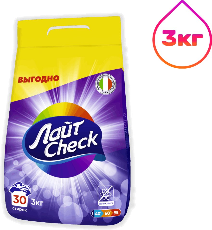 

Стиральный порошок OPTIM Лайт Check 3 кг