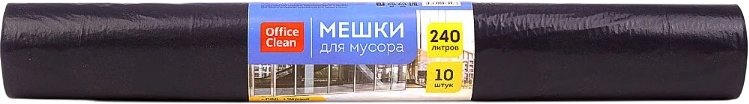 

Пакеты для мусора OfficeClean 240 л 228607/И (10 шт, черный)