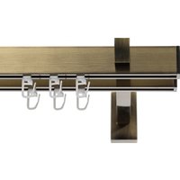 Карниз для штор Sundays Home Флэт Лайн Изи двойной (заглушка антик 3 м)