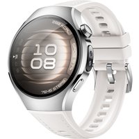 Умные часы Huawei Watch 5 42 мм (серебристый, с белым силиконовым ремешком, международная версия)
