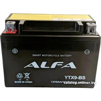 Мотоциклетный аккумулятор ALFA YTX9-BS (9 А·ч) в Бресте