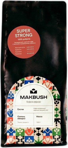 

Кофе MakBush Super Strong зерновой 1 кг