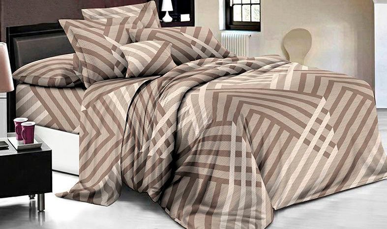 

2-спальный комплект постельного белья с евро простыней Бояртекс № 1960-3 2сп с европростыней (креп-жатка)