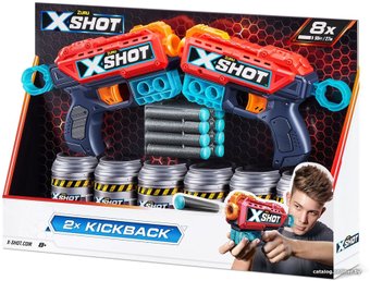 Бластер игрушечный Zuru X-Shot Ексель – Дабл Кикбек 36202