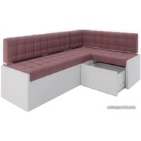 Угловой диван Мебель-АРС Ганновер правый 208x82x133 (велюр пудра НВ-178 18)