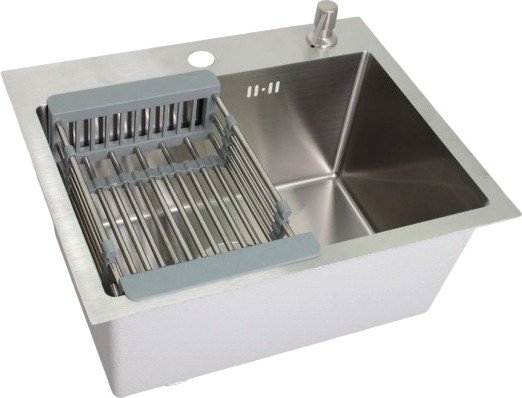 Кухонная мойка Wisent WS-35044/GER013 (с сифоном, дозатором и коландером)