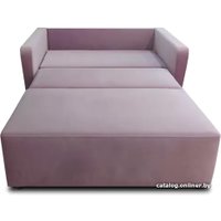 Диван Nord Star Эльф Авелина (велюр, розовый)