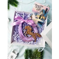 Елочная игрушка Wood_N_Sea Подкова НГ-5 (розовый)