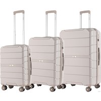 Чемодан-спиннер L'Case Singapore 78 см (светло-серый)