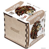 Пазл Eco-Wood-Art Лев S в деревянной упаковке (80 эл)