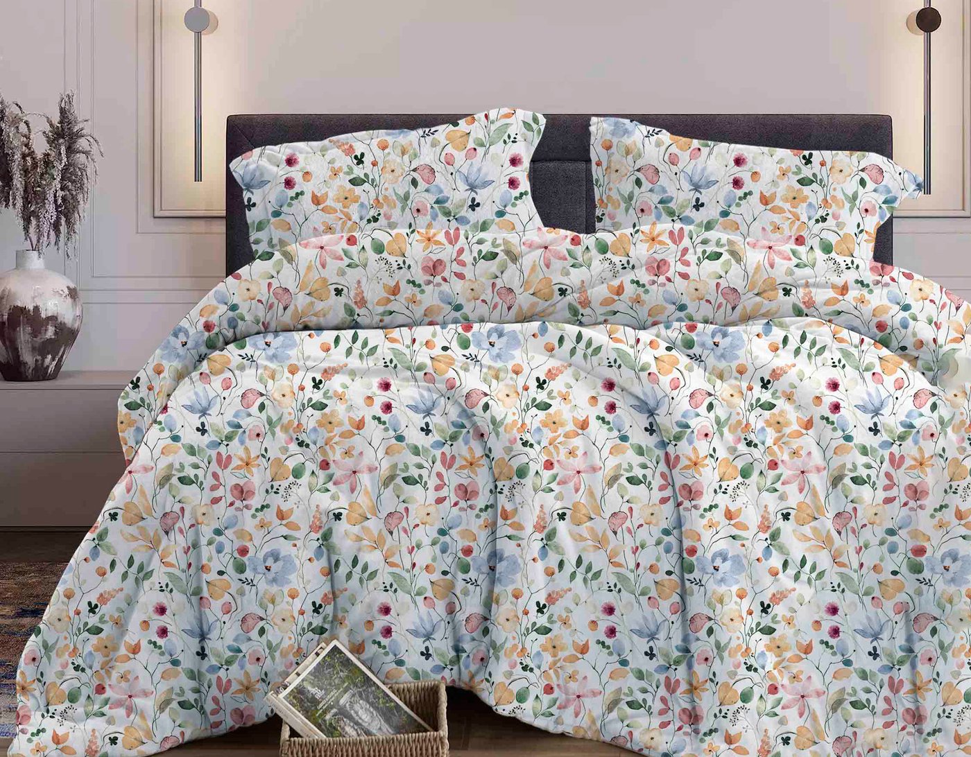 

2-спальный комплект постельного белья с евро простыней Бояртекс №358 Флоранс Вид 9 2сп с европростыней (бязь, б/з)