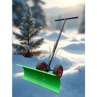 Движок для снега (скрепер) Белфермер Лопата металлическая на колесах