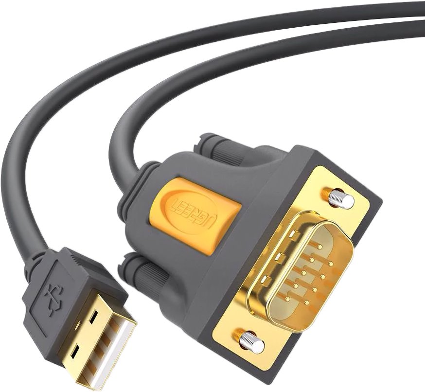 

Кабель Ugreen CR104 20210 USB-А 2.0 - DB9 RS-232 (1 м)