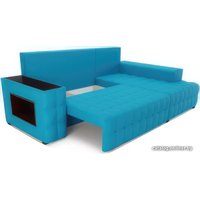 Угловой диван Мебель-АРС Мадрид правый (синий)