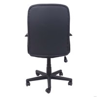 Офисное кресло AksHome Leonidas (пластик/кож.зам, черный)