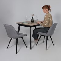 Стул Алвест AV 405 (поворотный (темно-серый бархат H-15/черный)