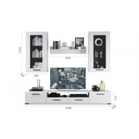 Горка Империал Рио-2 (белый/белый глянец)