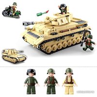 Конструктор Sluban Армия ВОВ Немецкий танк PanzerIV M38-B0693 9019764