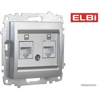 Розетка компьютерная Elbi Zena-Vega 609-011000-248 (серебро)