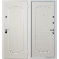 Металлическая дверь Стальная Линия Валенсия для квартиры 100 (белый)