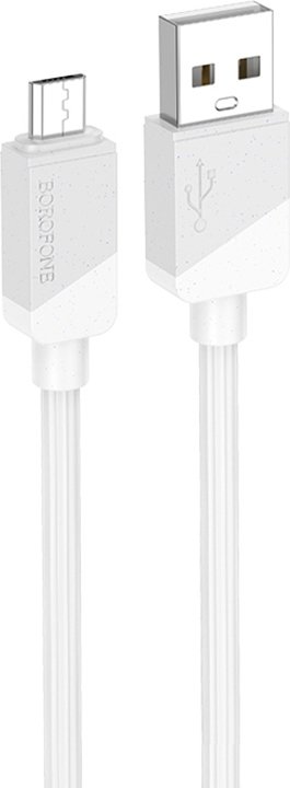 

Кабель Borofone BX107 USB Type-A - microUSB (1 м, белый)